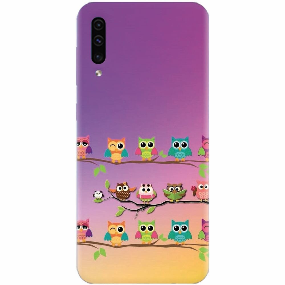 Husa silicon pentru Samsung Galaxy A50, Owls