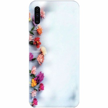 Husa silicon pentru Samsung Galaxy A50, Flowers Husa silicon pentru Samsung Galaxy A50, Flowers