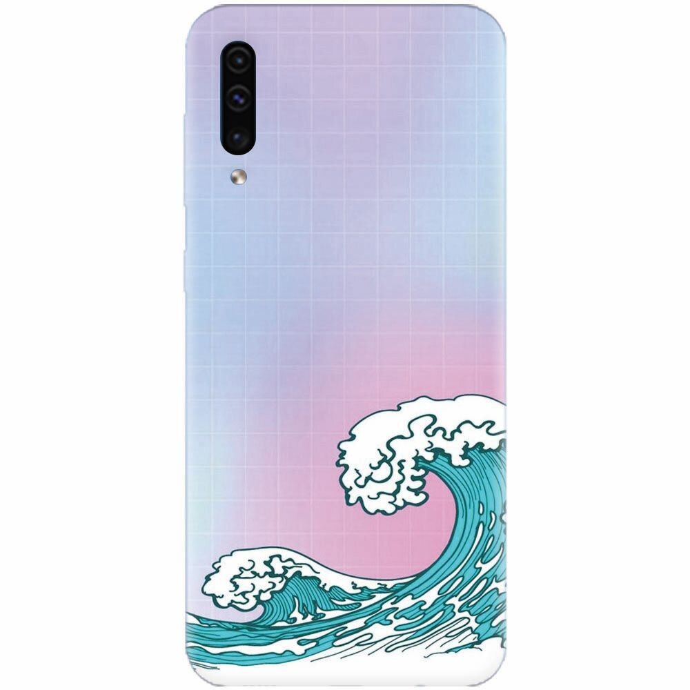 Husa silicon pentru Samsung Galaxy A70, Waves