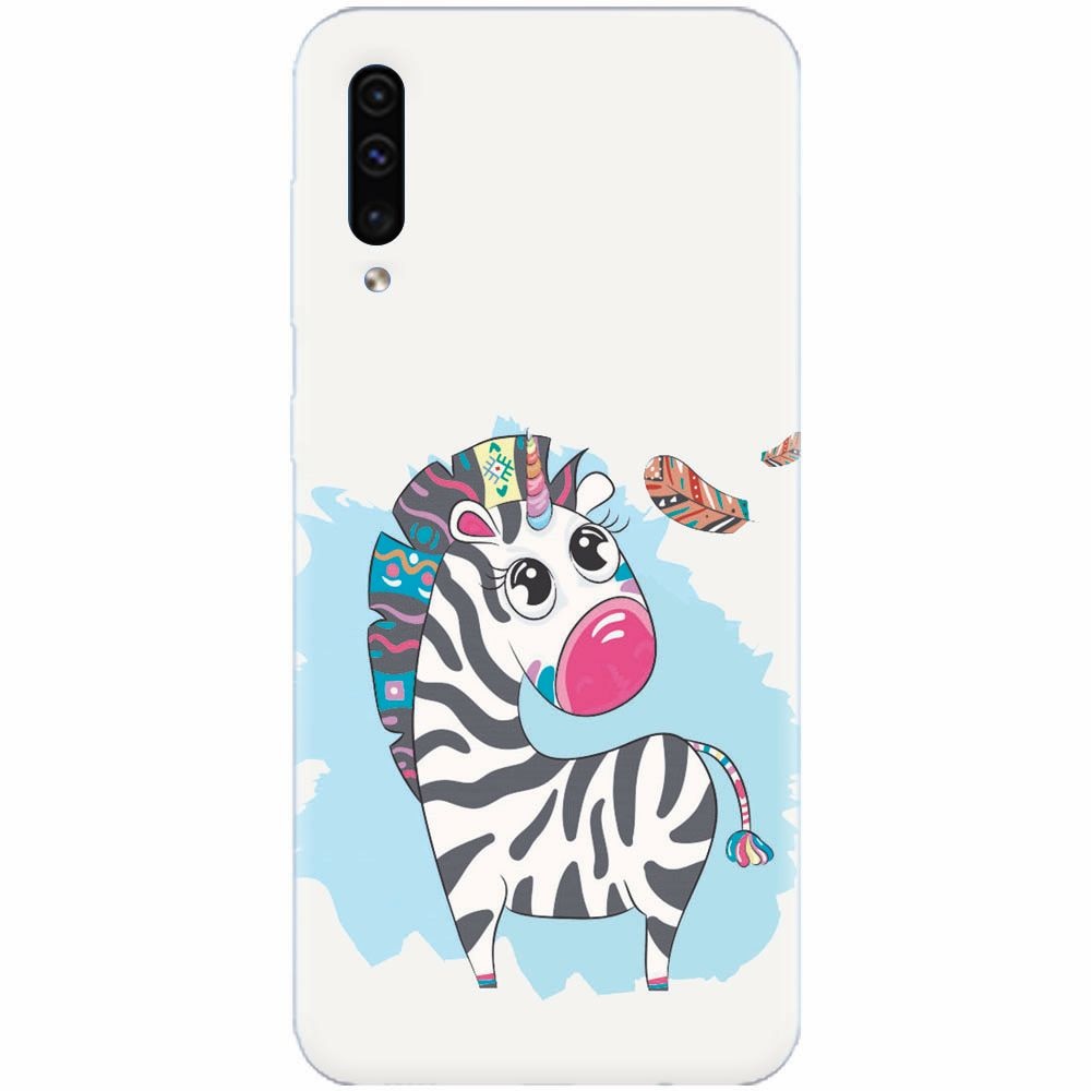 Husa silicon pentru Samsung Galaxy A50, Zebra