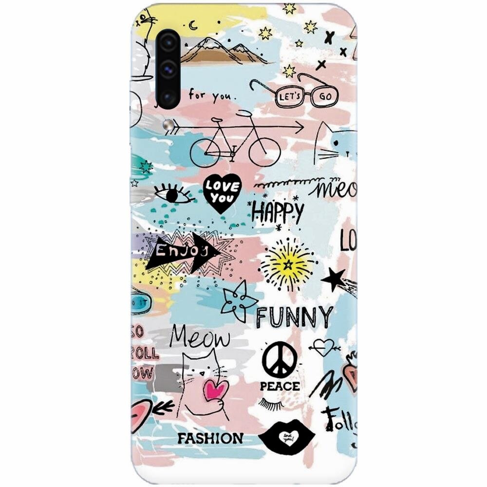 Husa silicon pentru Samsung Galaxy A50, Travel 101