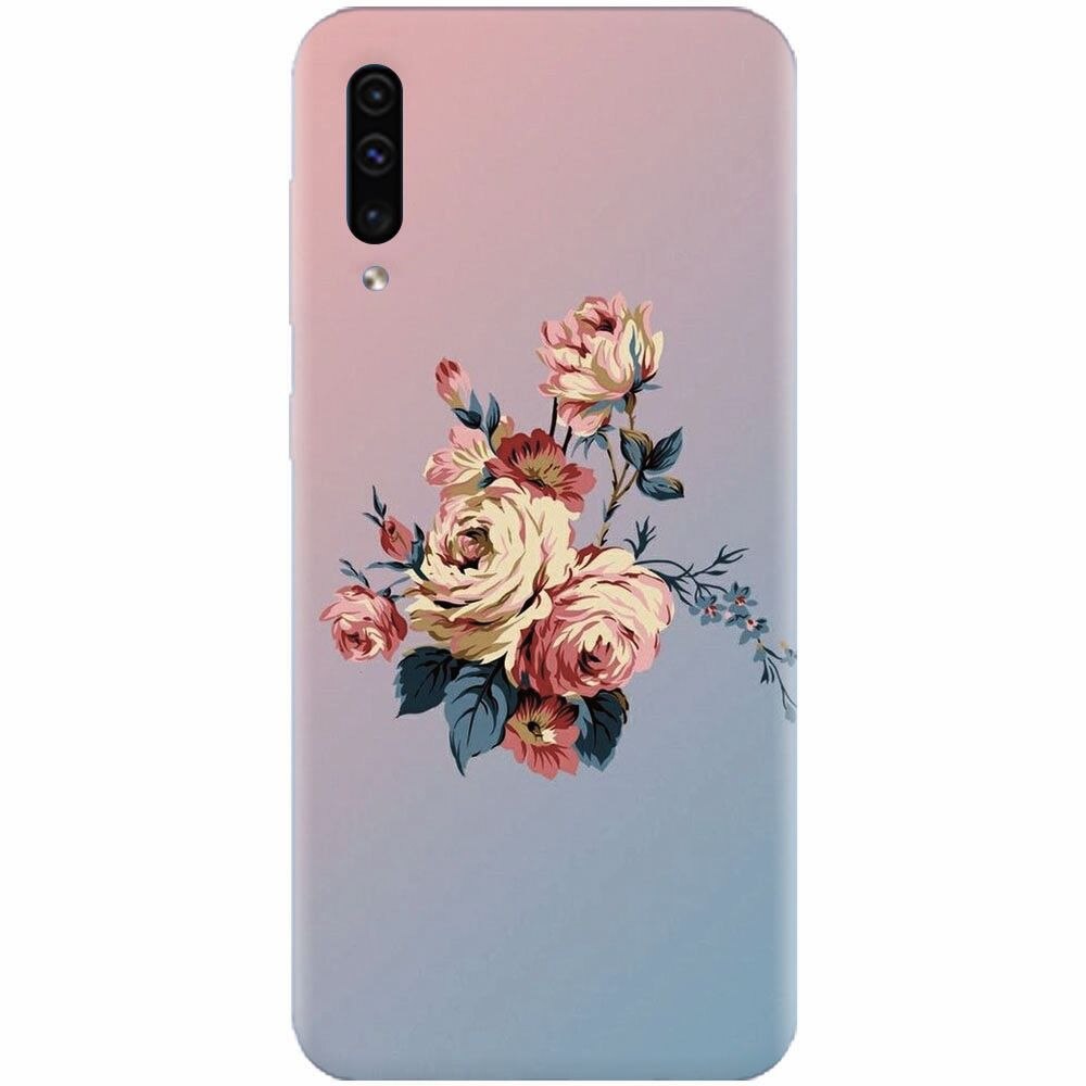 Husa silicon pentru Samsung Galaxy A70, Roses