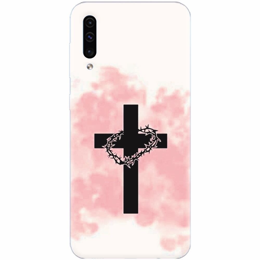Husa silicon pentru Samsung Galaxy A70, Cross