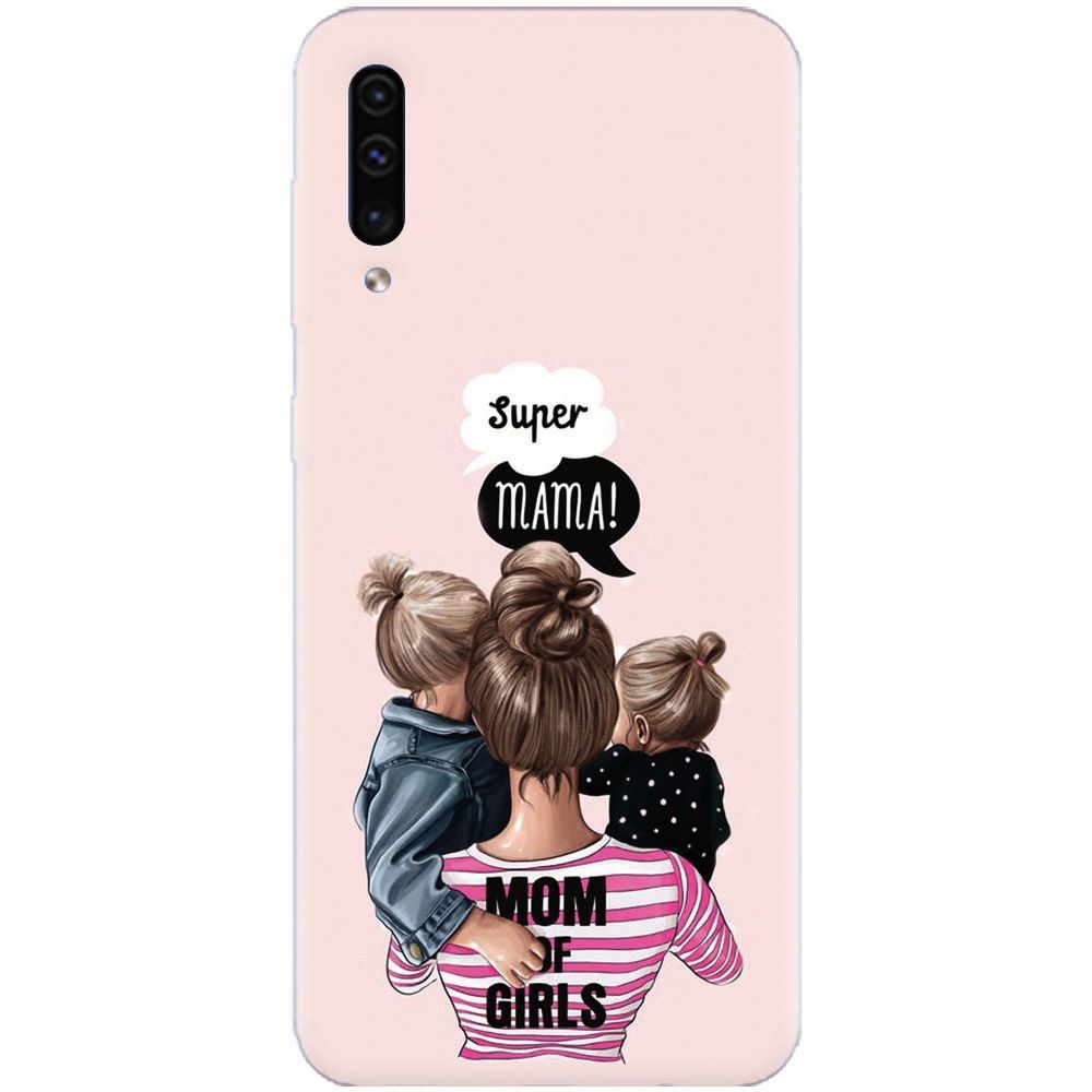 Husa silicon pentru Samsung Galaxy A50, Mom Of Girls