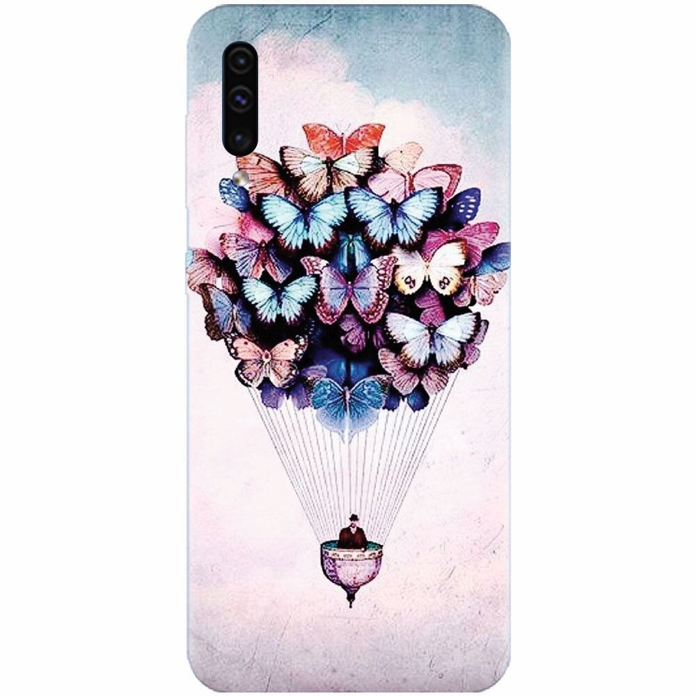 Husa silicon pentru Samsung Galaxy A50, Butterfly Baloon