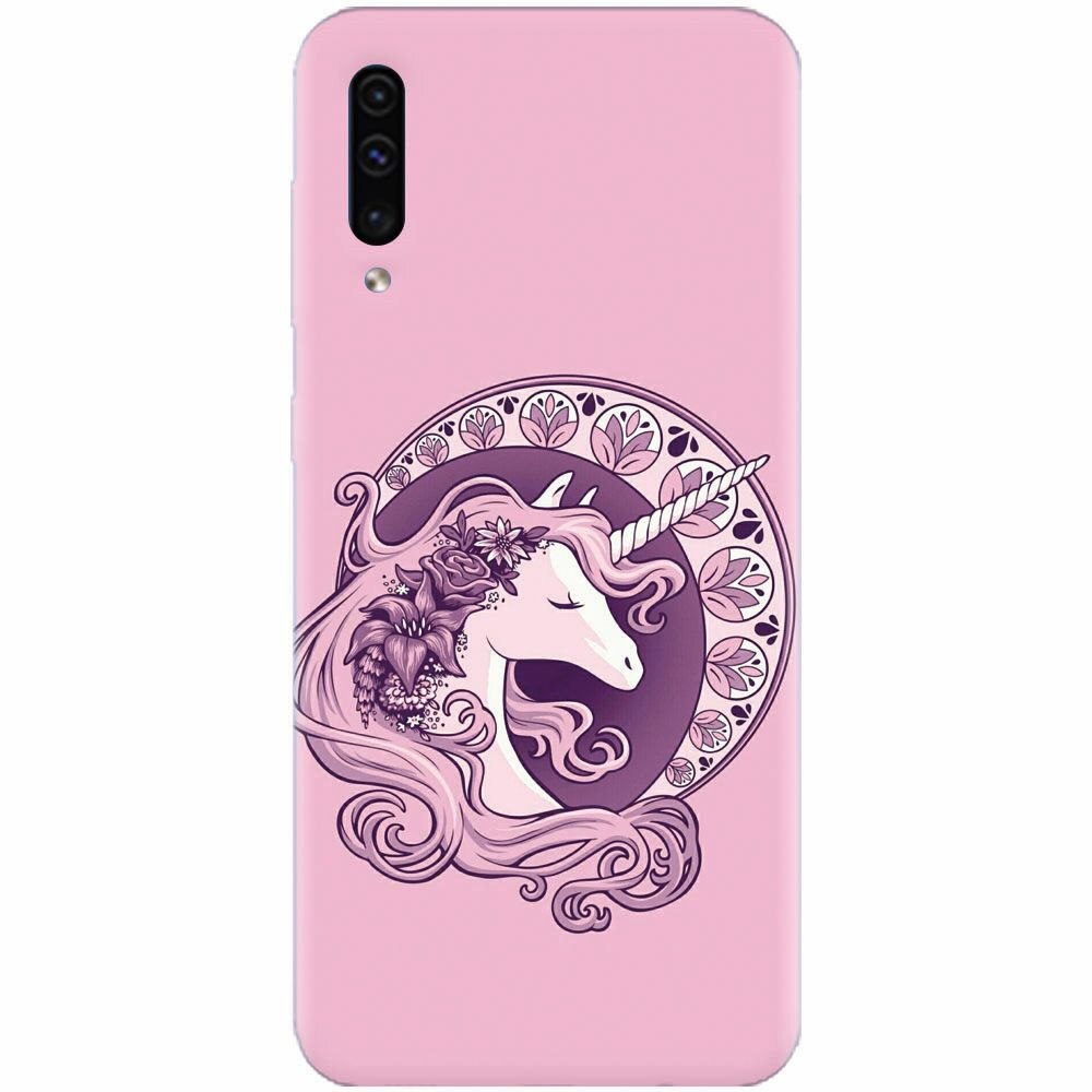 Husa silicon pentru Samsung Galaxy A70, Purple Unicorn