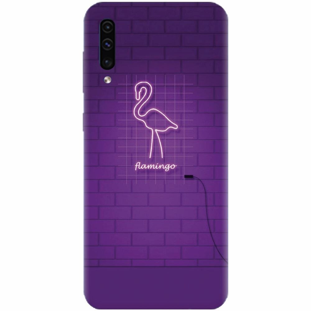 Husa silicon pentru Samsung Galaxy A50, Light Flamingo