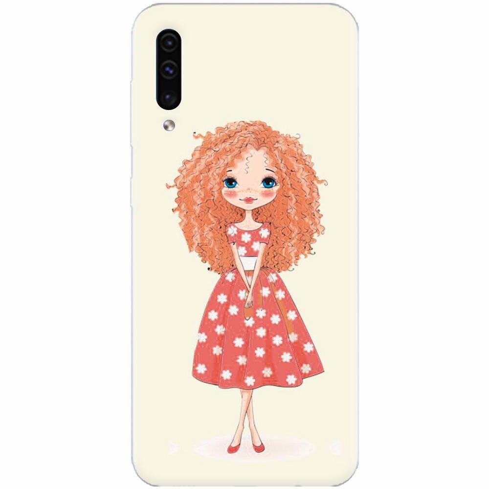 Husa silicon pentru Samsung Galaxy A50, Sweet Little Girl