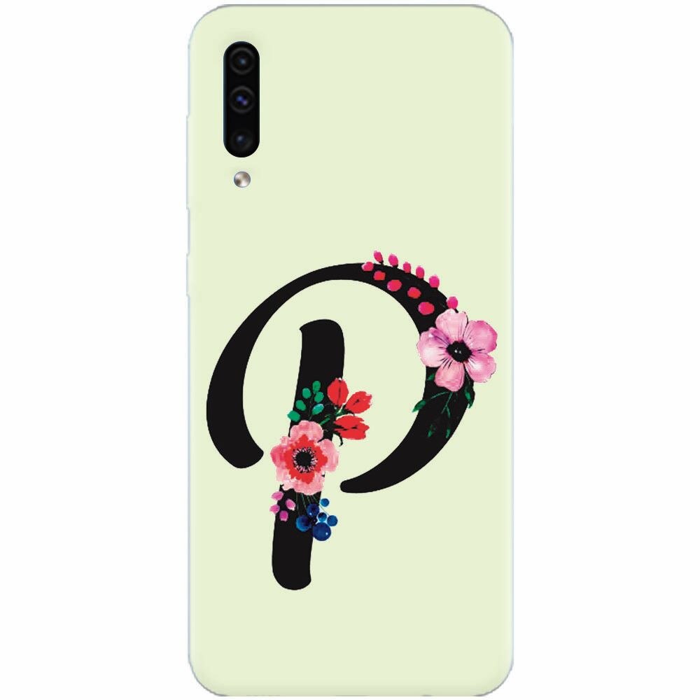 Husa silicon pentru Samsung Galaxy A50, Litera P
