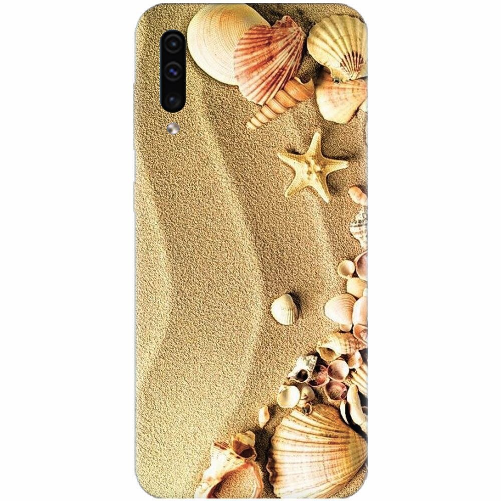 Husa silicon pentru Samsung Galaxy A70, Beach Sand Gold