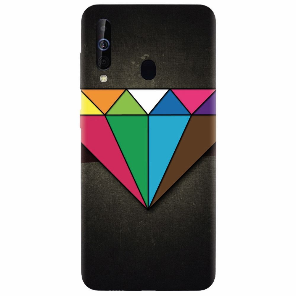 Husa silicon pentru Samsung Galaxy A60, Colorful Diamond