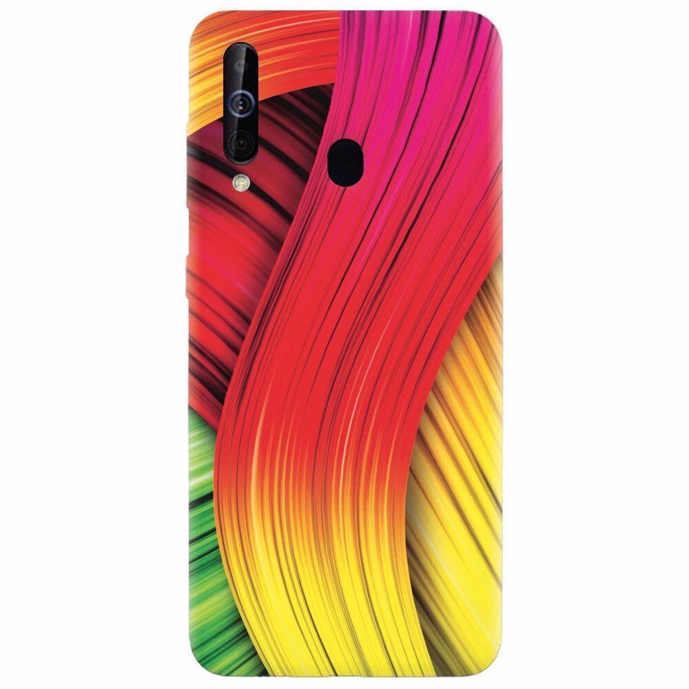 Husa silicon pentru Samsung Galaxy A60, Colorful Abstract