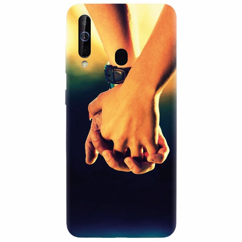 Husa silicon pentru Samsung Galaxy A60, Couple Holding Hands