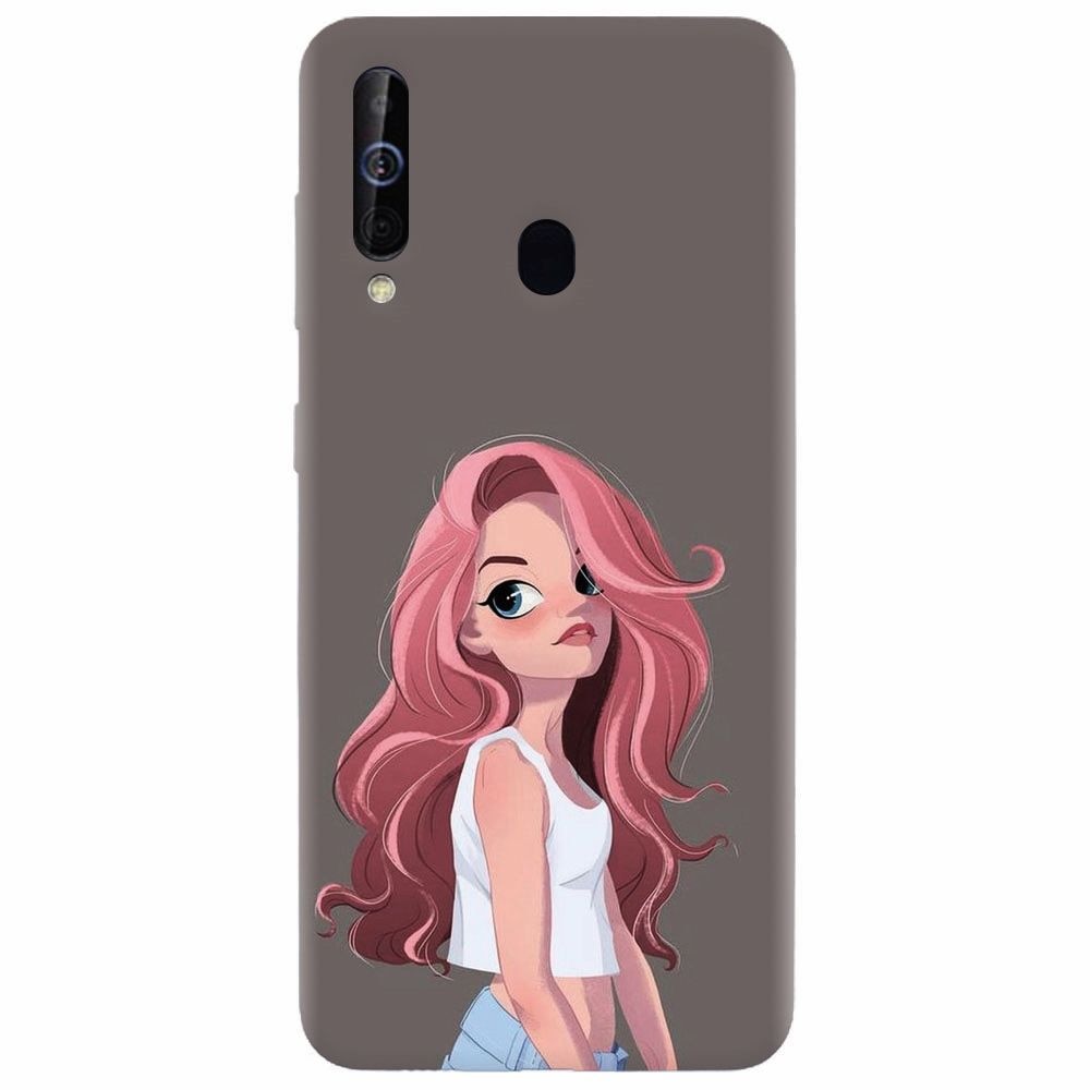 Husa silicon pentru Samsung Galaxy A60, Cute Girl
