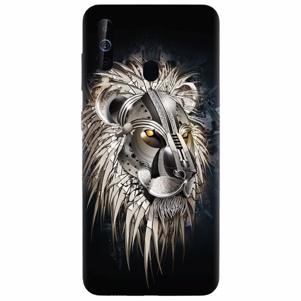 Husa silicon pentru Samsung Galaxy M30, Abstract Lion 001
