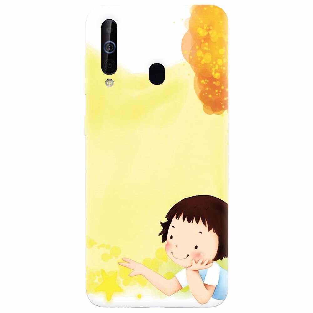 Husa silicon pentru Samsung Galaxy M30, Child Autumn Paint Hd