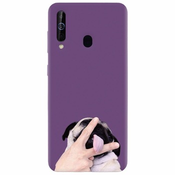 Husa silicon pentru Samsung Galaxy A60, Cute Dog 2 Husa silicon pentru Samsung Galaxy A60, Cute Dog 2