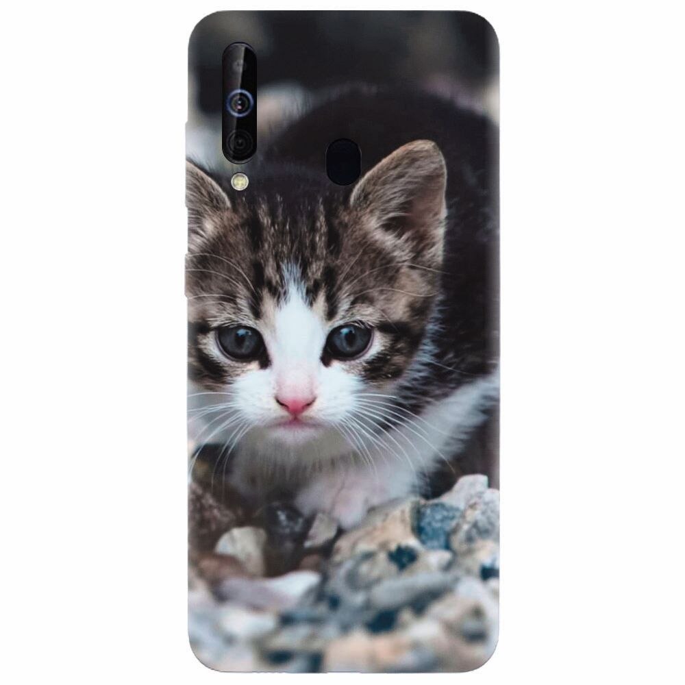 Husa silicon pentru Samsung Galaxy A60, Animal Cat