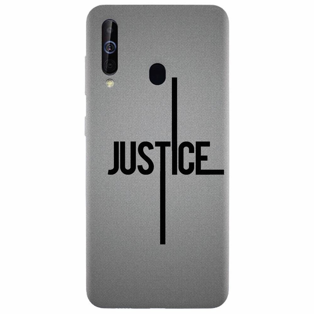 Husa silicon pentru Samsung Galaxy M30, Amir Justice Minimalistic Nubheebuccus Text