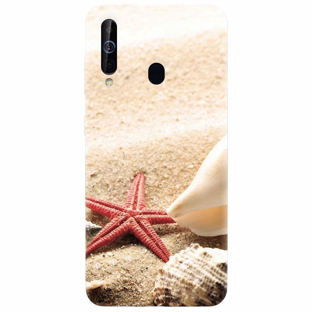 Husa silicon pentru Samsung Galaxy M30, Beach Shells And Starfish