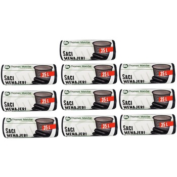 Saci menajeri Thomas Maister, negri, 35 l, 15 saci / rola Saci menajeri Thomas Maister, negri, 35 l, 15 saci / rola