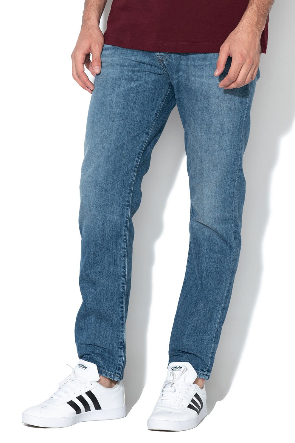 Diesel, Blugi slim fit Mharky, Albastru, W33-L32