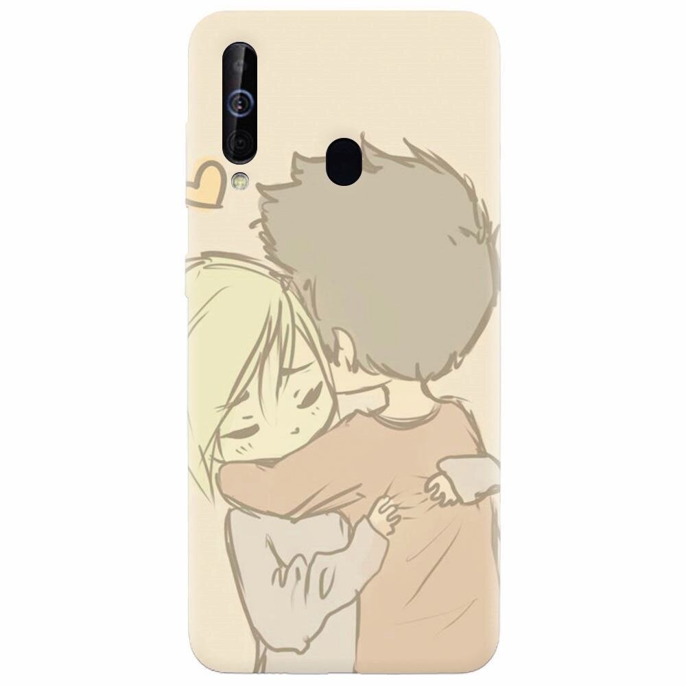 Husa silicon pentru Samsung Galaxy A60, Couple Hug