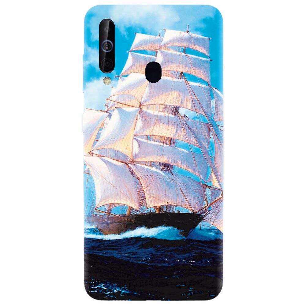 Husa silicon pentru Samsung Galaxy A60, Attractive Art Of Ships