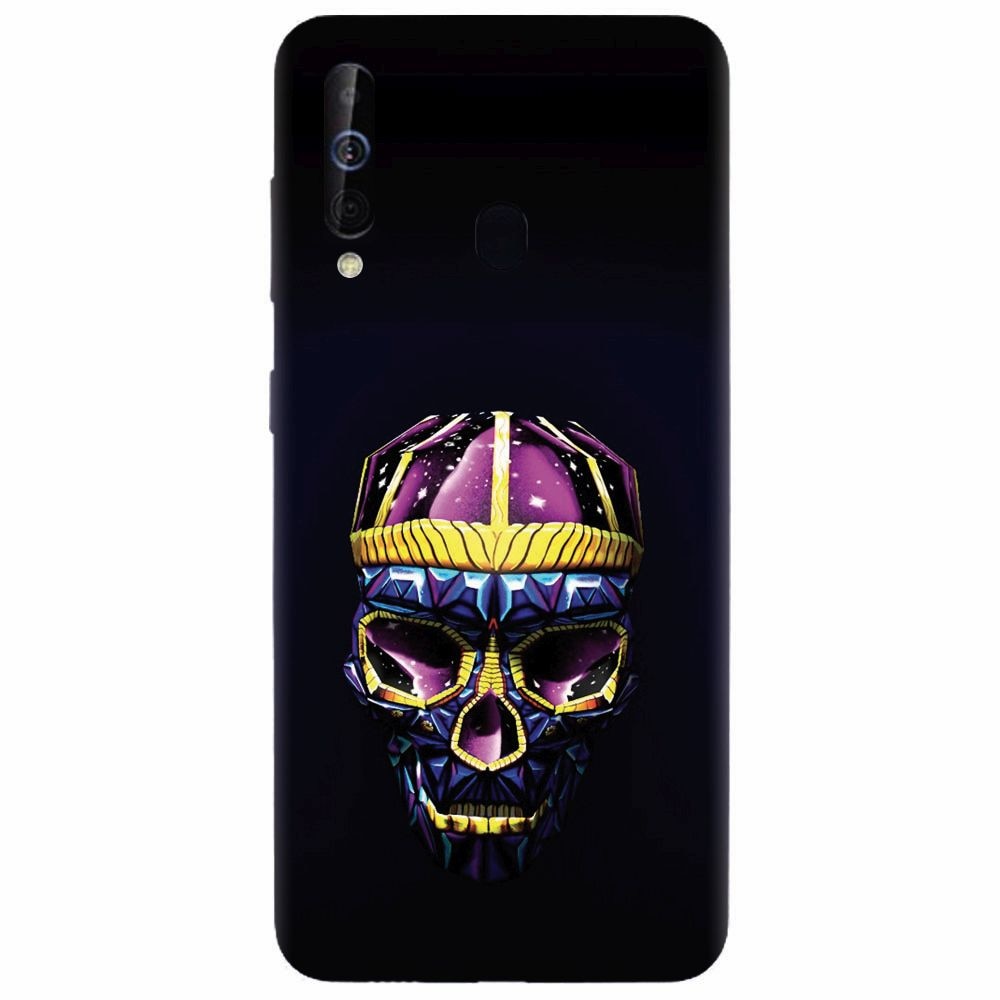 Husa silicon pentru Samsung Galaxy A60, Colorfull Skull