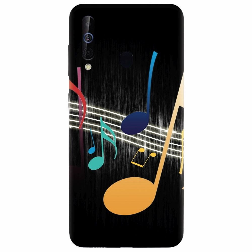 Husa silicon pentru Samsung Galaxy A60, Colorful Music
