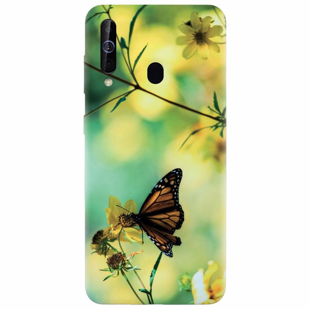 Husa silicon pentru Samsung Galaxy A60, Butterfly