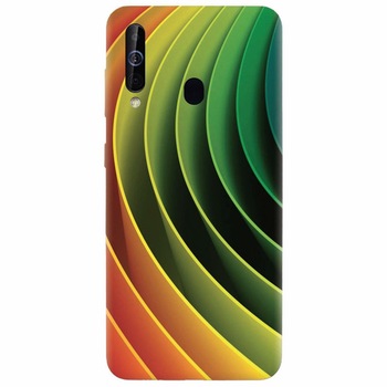 Husa silicon pentru Samsung Galaxy A60, 3D Multicolor Abstract Lines Husa silicon pentru Samsung Galaxy A60, 3D Multicolor Abstract Lines