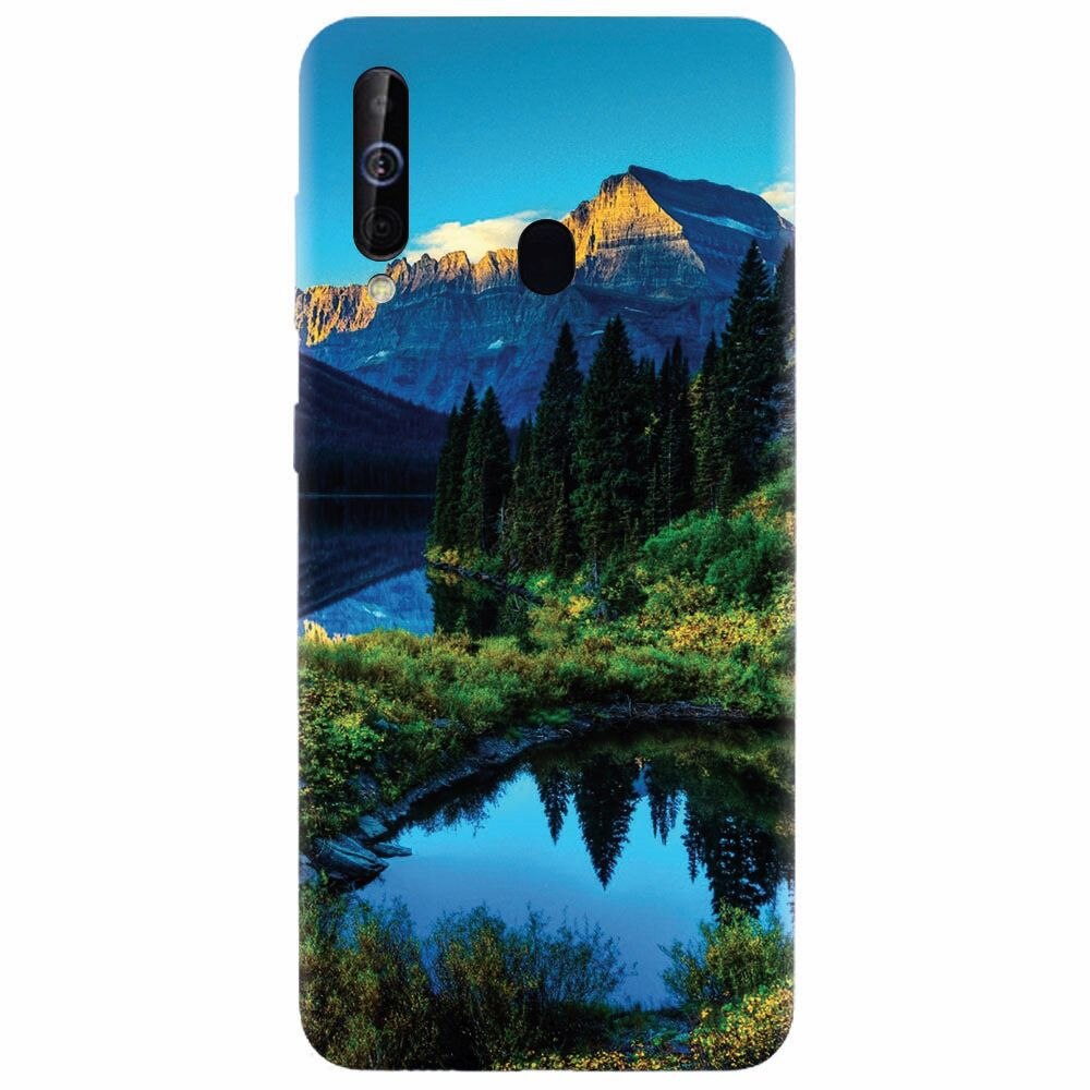 Husa silicon pentru Samsung Galaxy M30, HDR Mountains Lake