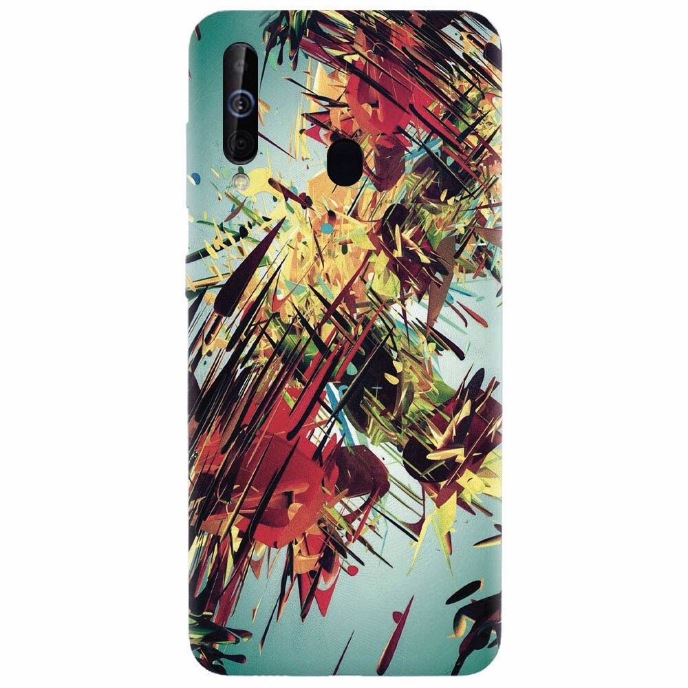 Husa silicon pentru Samsung Galaxy M30, Complex Abstract Colorful 3D Drawing