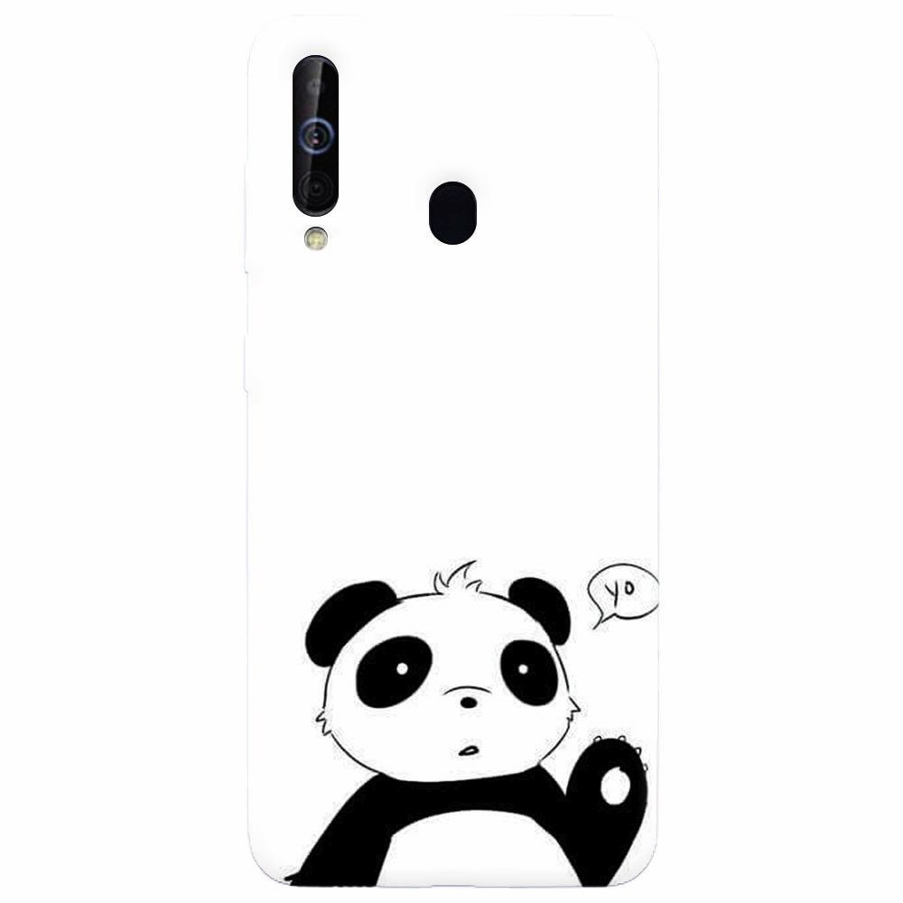 Husa silicon pentru Samsung Galaxy A60, Panda Cellphone