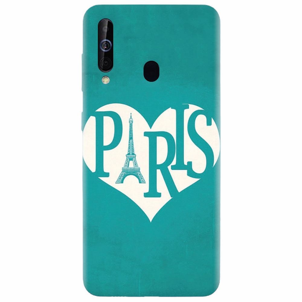 Husa silicon pentru Samsung Galaxy M30, I Love Paris