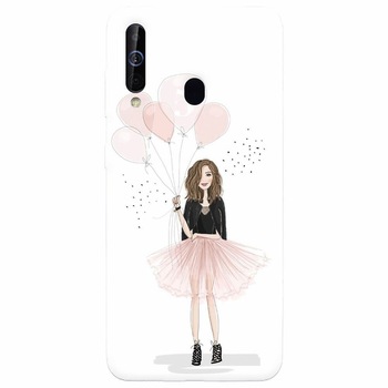 Husa silicon pentru Samsung Galaxy M30, Happy Aniversary Husa silicon pentru Samsung Galaxy M30, Happy Aniversary