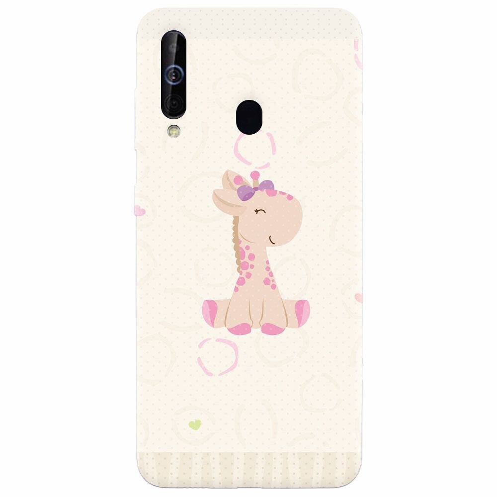 Husa silicon pentru Samsung Galaxy M30, Giraffe Cute
