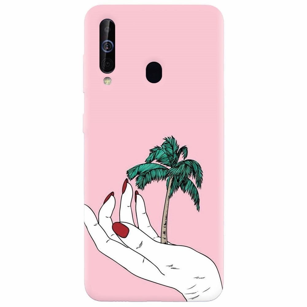 Husa silicon pentru Samsung Galaxy M30, Palm Tree