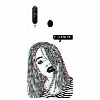 Husa silicon pentru Samsung Galaxy A60, Im A Bad Girl Husa silicon pentru Samsung Galaxy A60, Im A Bad Girl
