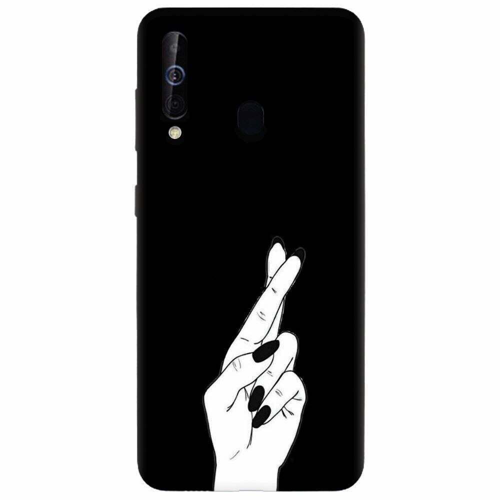 Husa silicon pentru Samsung Galaxy M30, Finger Cross