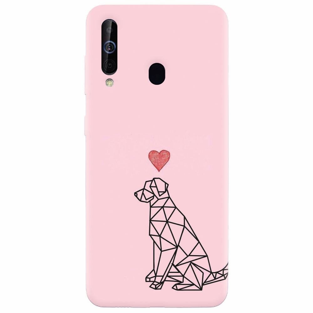 Husa silicon pentru Samsung Galaxy A60, Love Dog