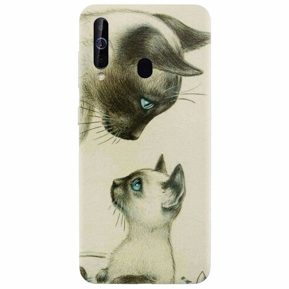 Husa silicon pentru Samsung Galaxy A60, Little Cat