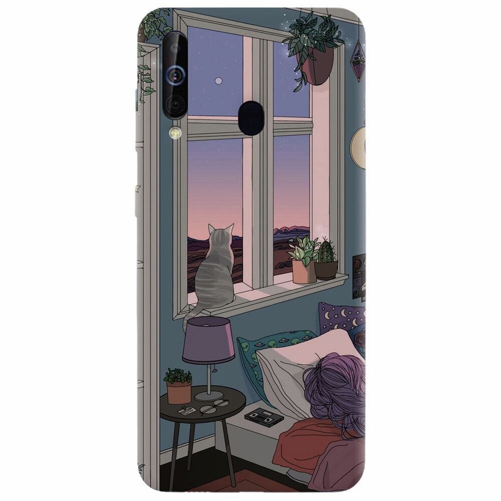 Husa silicon pentru Samsung Galaxy M30, Girl Room