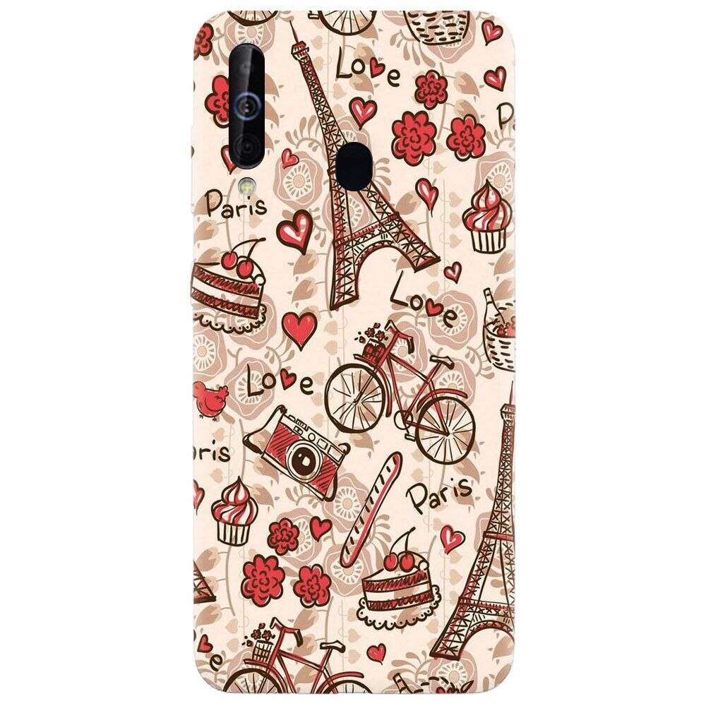 Husa silicon pentru Samsung Galaxy A60, Paris Love