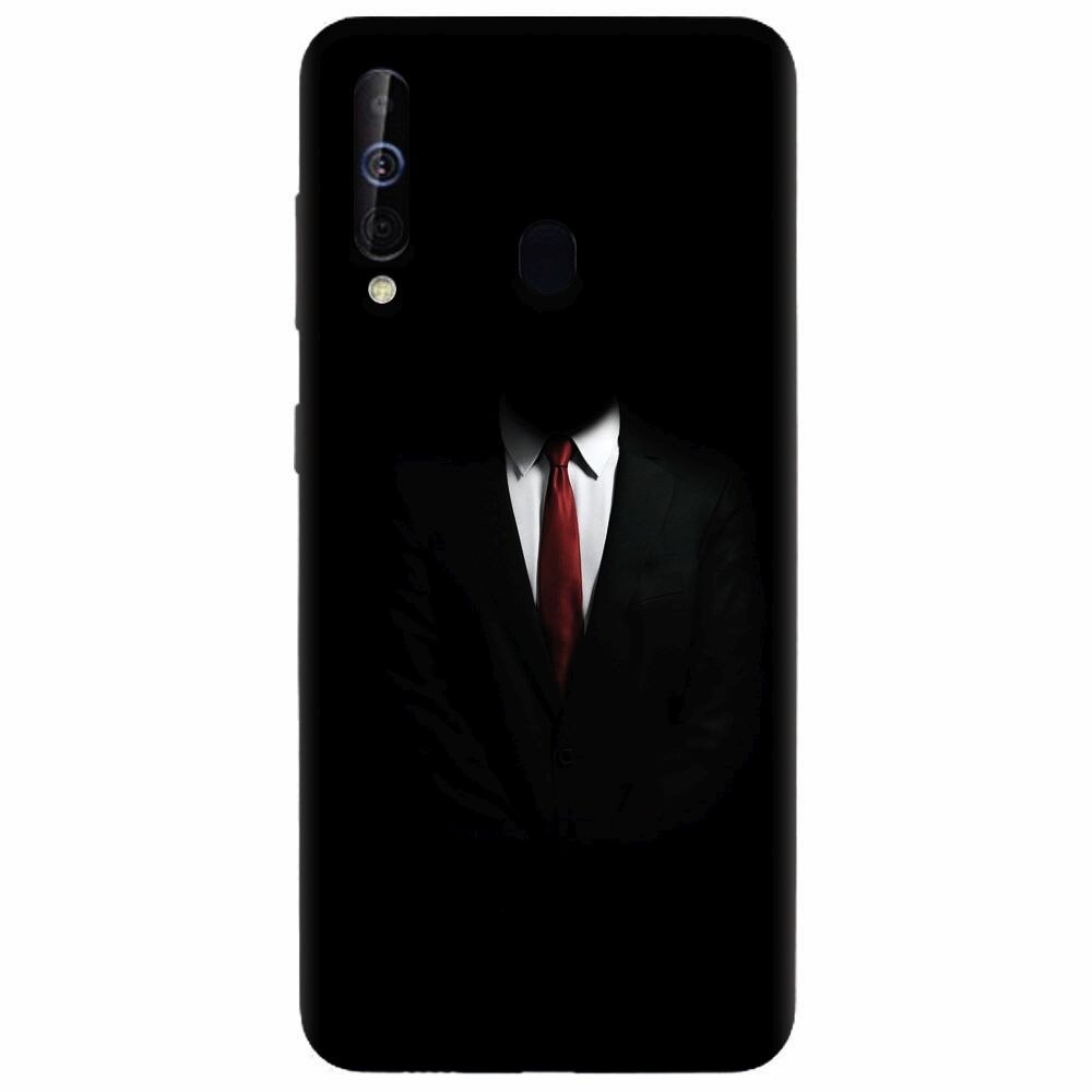 Husa silicon pentru Samsung Galaxy A60, Mystery Man In Suit