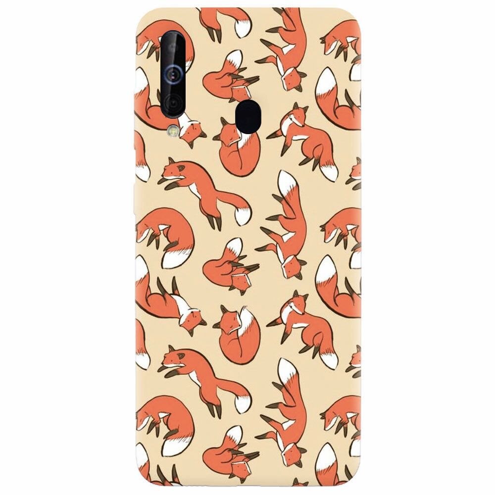 Husa silicon pentru Samsung Galaxy M30, Red Foxes