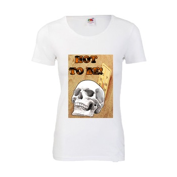 Tricou dama personalizat Fruit of the loom hot to be ,alb, XL Tricou dama personalizat Fruit of the loom hot to be ,alb, XL