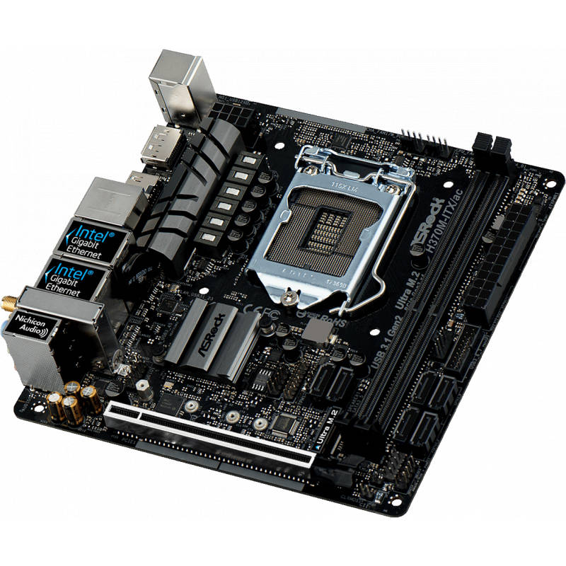 Placa de baza Asrock H370M-ITX AC Intel LGA1151 mITX - eMAG.ro