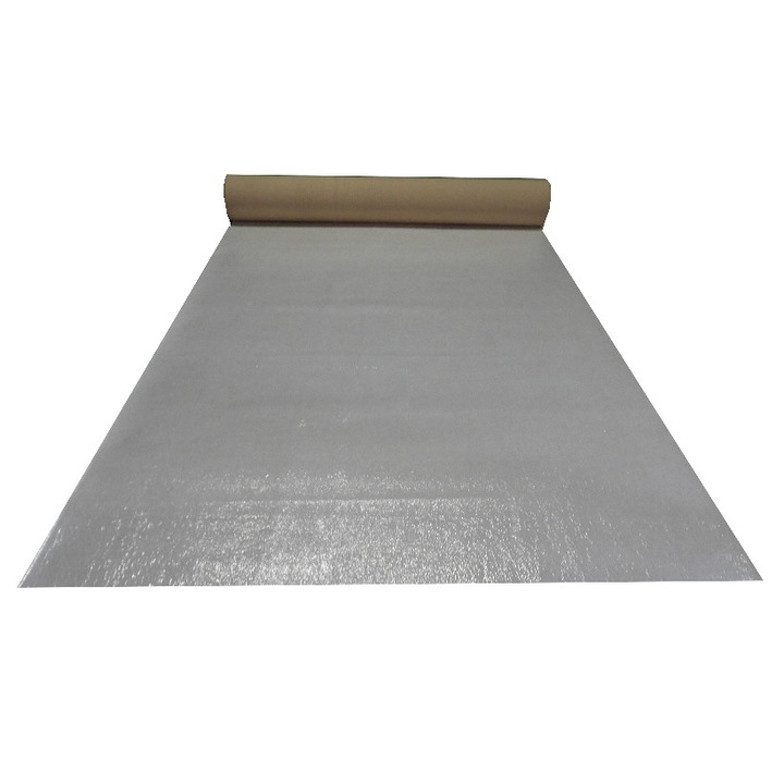 Covor intrare Alb, Plat, cu folie de protectie, 2m latime cu 15m lungime